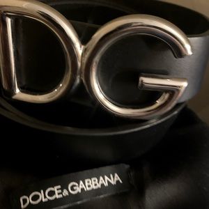 Men’s Leather belt with DG logo (dolceGabbana)